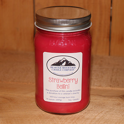 Strawberry Bellini Soy Candle